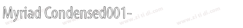 Myriad Condensed001字体转换